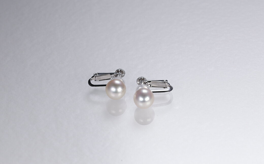 【ふるさと納税】 真珠 イヤリング 8mm ~ 8.5mm パール ジュエリー アクセサリー 伊勢 志摩 志摩市 三重県 アコヤ真珠 ジュエリー 金具 あこや真珠 シルバー ダイヤモンド カジュアル おすすめ 記念日 プレゼント 贈答 / あこや真珠 イヤリング サムネイル3