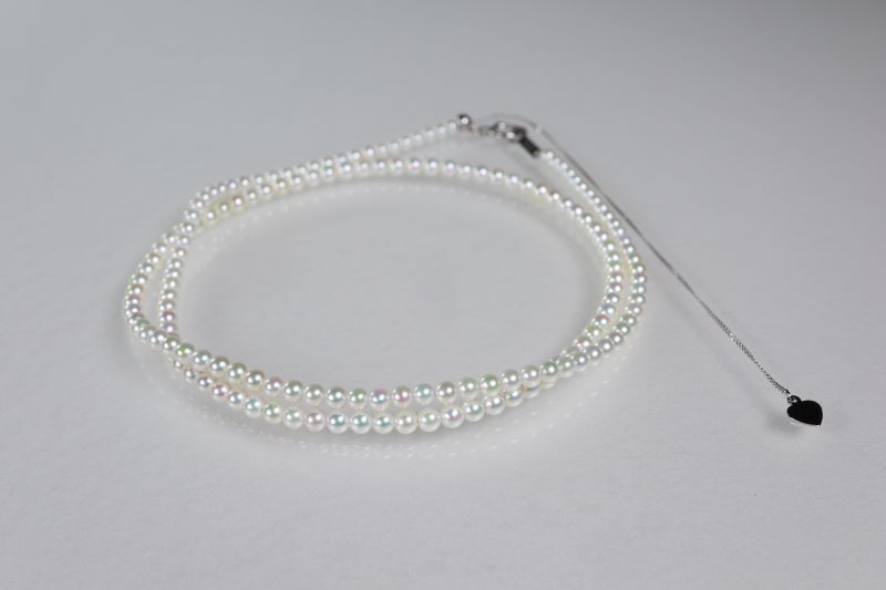 真珠 アクセサリー ネックレス パール 2.5mm 以上 3mm 未満 伊勢 志摩 伊勢志摩 冠婚葬祭 結婚式 入学式 卒業式 お祝い ジュエリー 金具 Pt プラチナ アコヤ真珠 アコヤ貝 / あこや真珠マチネネックレス