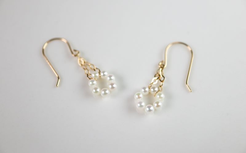 【ふるさと納税】 真珠 アクセサリー ピアス パール 2mm 以上 2.5mm 未満 ジュエリーK18 18金 伊勢 志摩 伊勢志摩 三重県 プレゼント 誕生日 おすすめ ギフト 結婚式 入学式 卒業式 希少 アコヤ真珠 アコヤ貝 ベビーパール / アコヤベビーパール フックタイプ サムネイル2