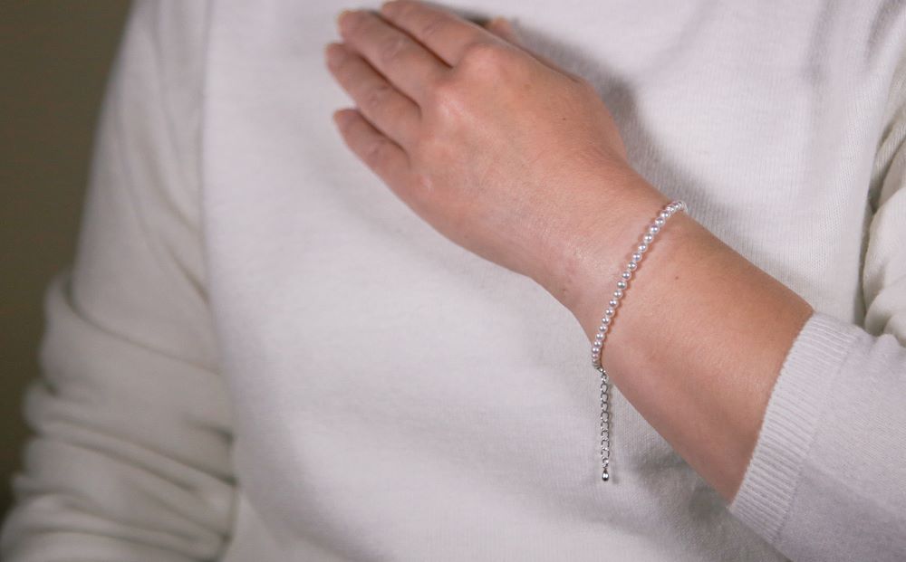 【ふるさと納税】 真珠 アクセサリー ブレスレット パール 3.5mm 以上 4mm 未満 レディース 三重県 伊勢志摩 志摩市 冠婚葬祭 結婚式 入学式 卒業式 成人式 慶事 弔事 アコヤ真珠 ジュエリー フォーマル カジュアル / アコヤベビーパール ブレスレット サムネイル3