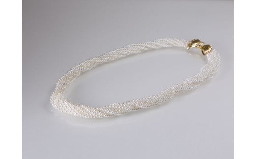 【ふるさと納税】 真珠 アクセサリー ネックレス パール ジュエリー 三重県 伊勢志摩志摩 志摩市 K18 ダイヤ ダイヤモンド 冠婚葬祭 結婚式 慶事 アコヤ真珠 ベビーパール / アコヤベビーパール 10連ネックレス サムネイル2