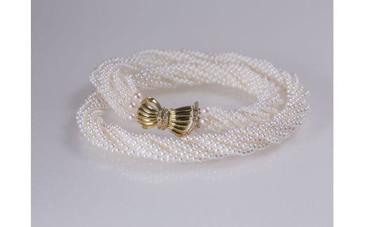 【ふるさと納税】 真珠 アクセサリー ネックレス パール ジュエリー 三重県 伊勢志摩志摩 志摩市 K18 ダイヤ ダイヤモンド 冠婚葬祭 結婚式 慶事 アコヤ真珠 ベビーパール / アコヤベビーパール 10連ネックレス サムネイル3