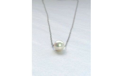【ふるさと納税】 【090-10】上質アコヤ真珠8.5ミリ Pt一粒パールネックレス* サムネイル3