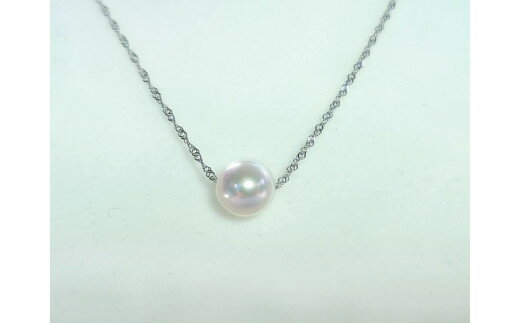 【ふるさと納税】 【090-10】上質アコヤ真珠8.5ミリ Pt一粒パールネックレス* サムネイル2