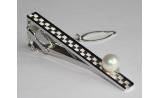 【ふるさと納税】 真珠 パール アクセサリー ネクタイピン シルバー 伊勢 志摩 伊勢志摩 志摩市 三重県 アコヤ貝 ギフト プレゼント 冠婚葬祭 慶事 結婚式 入学式 卒業式 父の日 記念日 / 真珠の里　アコヤ真珠付き　シルバータイドメ サムネイル2