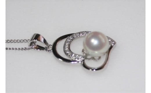 【ふるさと納税】 真珠 パール アクセサリー ペンダント アコヤ貝 伊勢 志摩 伊勢志摩 志摩産 ギフト プレゼント ビジネス 結婚式 入学式 卒業式 国産 誕生石 記念日 父の日 誕生日 クリスマス バレンタインデー / 真珠の里 シルバー8-8.5mmアコヤ真珠ハートペンダント* サムネイル3