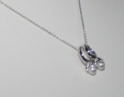 【ふるさと納税】 真珠 ペンダント 4mm シルバー 無調色 パール アコヤ アクセサリー ジュエリー 三重県 伊勢志摩 志摩市 プレゼント 贈り物 贈答 人気 クリスマス バレンタイン / 真珠の里 4mm ベビーパール アコヤ真珠 2 個のベビーリングペンダント シルバー製 サムネイル3