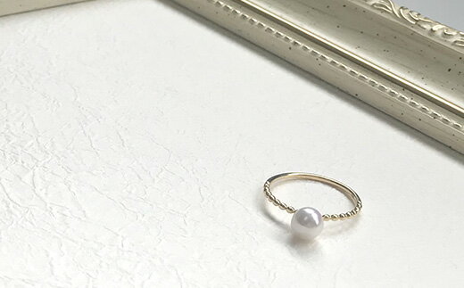 【ふるさと納税】 真珠 リング パール アクセサリー 伊勢 志摩 三重県 アコヤ真珠 ジュエリー ギフト プレゼント 贈答 ファッション 記念日 国産 志摩市 誕生日 おすすめ / akoya 可愛いツイスト リング サムネイル3