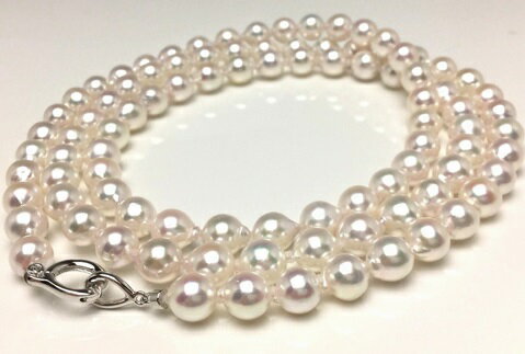 【ふるさと納税】 真珠 ロング ネックレス 80cm パール 7.0～7.5 ミリ アクセサリー アコヤ真珠 冠婚葬祭 慶事 弔事 結婚式 入学式 卒業式 ギフト フォーマル カジュアル 誕生石 ジュエリー 記念日 / 老舗の 真珠 専門店・良質 アコヤ ロング ネックレス 7.0-7.5mm ・ 80cm サムネイル2