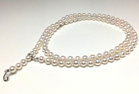 【ふるさと納税】 真珠 ロング ネックレス 80cm パール 7.0～7.5 ミリ アクセサリー アコヤ真珠 冠婚葬祭 慶事 弔事 結婚式 入学式 卒業式 ギフト フォーマル カジュアル 誕生石 ジュエリー 記念日 / 老舗の 真珠 専門店・良質 アコヤ ロング ネックレス 7.0-7.5mm ・ 80cm サムネイル3