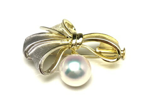 【ふるさと納税】 老舗の真珠専門店・花珠クラス・アコヤ真珠ブローチ9.0～9.5ミリ サムネイル2