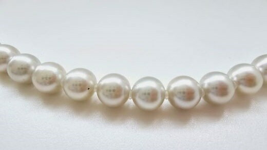 【ふるさと納税】 真珠 ネックレス バロック 無調色 7.5 × 8mm パール シルバー アクセサリー ジュエリー 三重県 志摩市 あこや セミバロック おしゃれ ファッション カジュアル フォーマル / ほどよいラフさが魅力の1本、セミバロックネックレス サムネイル2