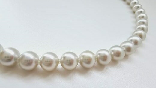 【ふるさと納税】 真珠 ネックレス バロック 無調色 7.5 × 8mm パール シルバー アクセサリー ジュエリー 三重県 志摩市 あこや セミバロック おしゃれ ファッション カジュアル フォーマル / ほどよいラフさが魅力の1本、セミバロックネックレス サムネイル3