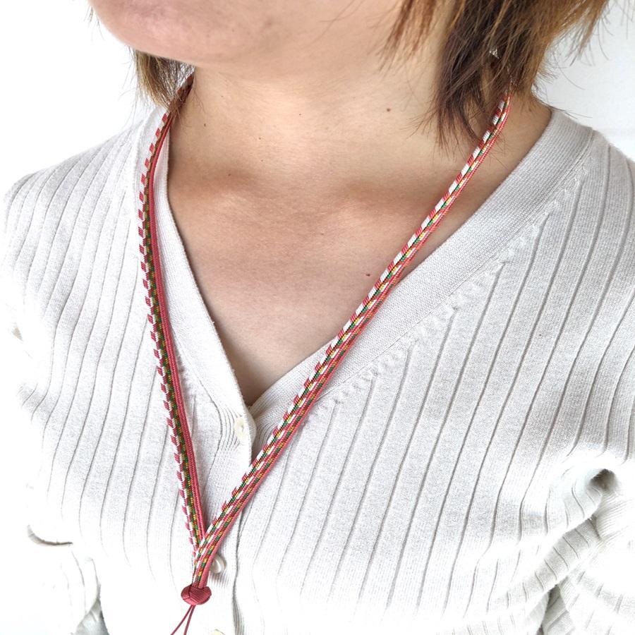 【ふるさと納税】【伊賀組紐】ネックストラップゆるぎ組 矢絣柄 サムネイル3