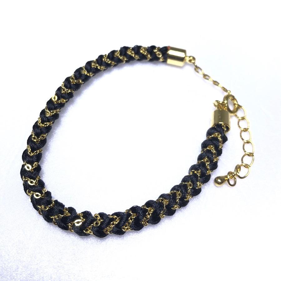 【ふるさと納税】【伊賀組紐】ブレスレット角杉組　鎖入金 サムネイル3