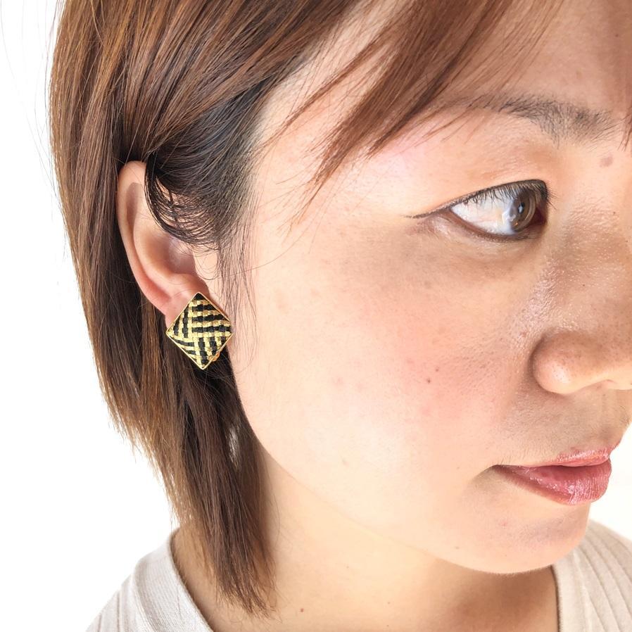 【ふるさと納税】【伊賀組紐】イヤリング　張 サムネイル2