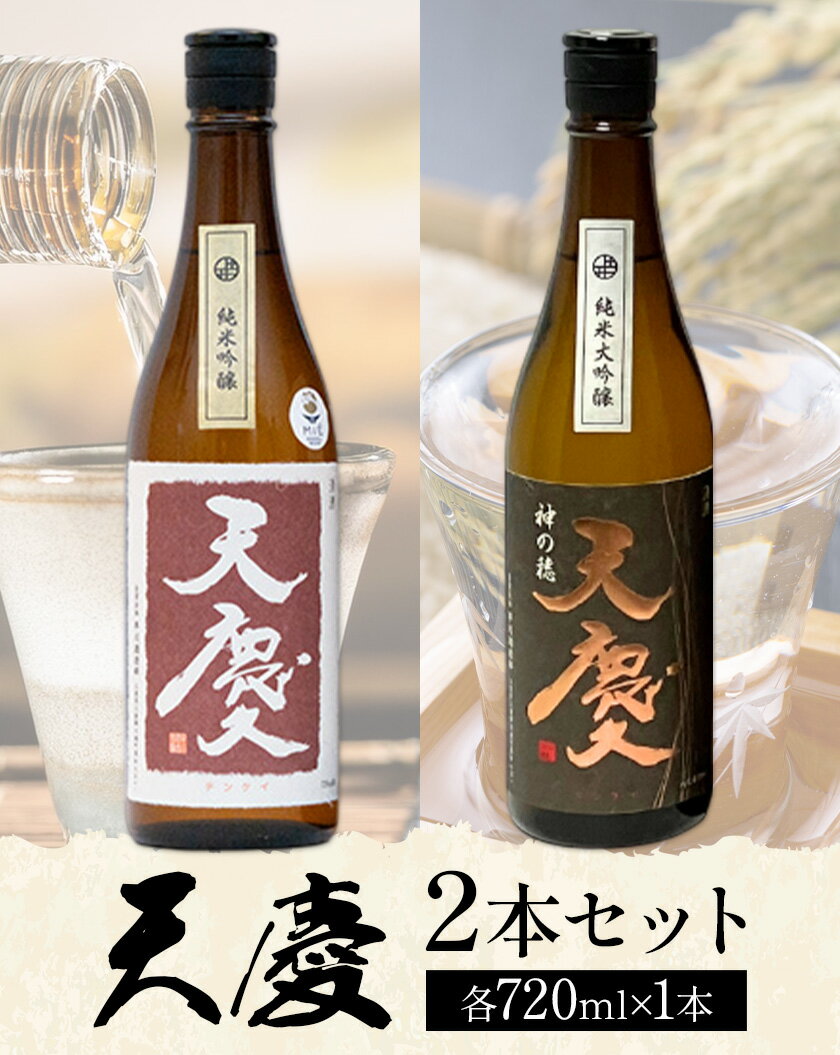 【ふるさと納税】純米吟醸酒 天慶 神の穂 純米大吟醸 天慶 2本セット 各720ml×1 合資会社早川酒造部《30日以内に出荷予定(土日祝除く)》 三重県 東員町 日本酒 酒 お酒 送料無料 サムネイル2