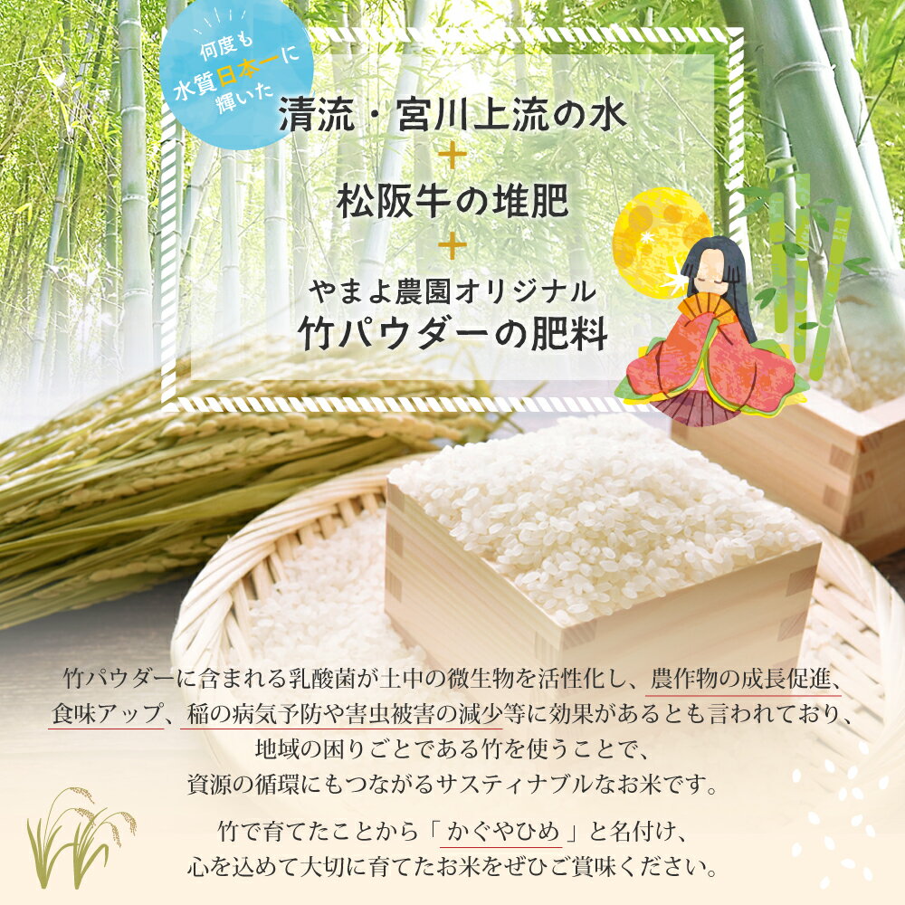 【ふるさと納税】【令和8年産米】 先行予約 竹で育てた減農薬ミルキークイーン 10kg（5kg×2） お米 米 こめ コメ 10キロ 精米 令和8年度 先行 予約 減農 ミルキークイーン 三重県 多気町 YN‐01 - 画像2