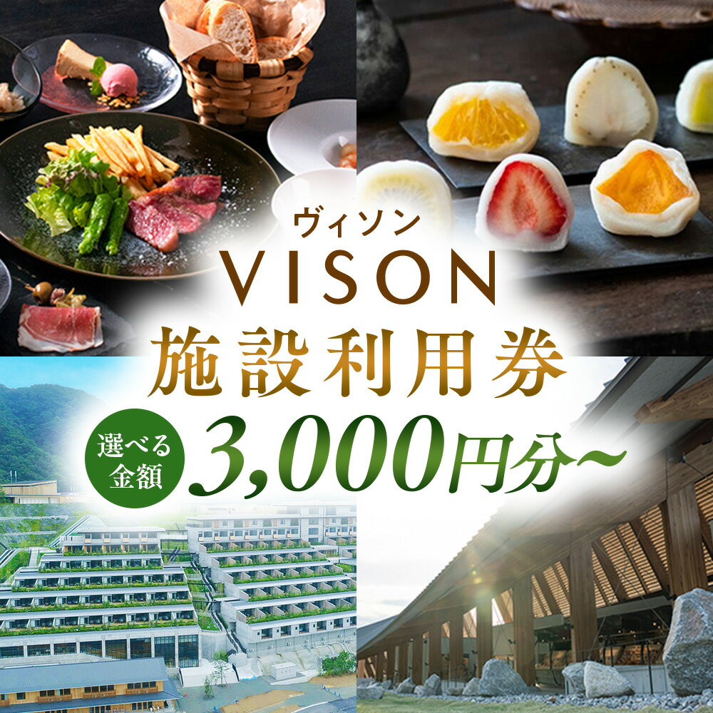 日本最大級の商業リゾート VISON 施設利用券 ／ ヴィソン ギフト券 ギフト 宿泊券 補助券ホテル 補助券 ホテル 温泉 宿泊 マルシェ ペット キャンピングカー アウトドア 体験 観光 旅行 子連れ 金券 BBQ 伊勢 東海 国内 三重県 多気町