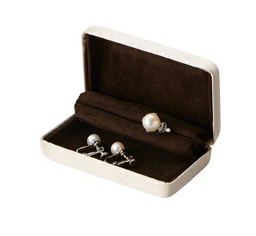 104 アクセサリー ケース アイボリー ／ 原口 ジュエリー 指輪 ゆびわ ピアス イヤリング 収納 小物入れ 三重県 度会町 伊勢志摩