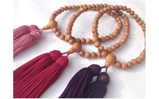 【ふるさと納税】御山杉　お念珠　女性用：緑　桐箱／世古林業　数珠　銘木　希少　三重県　度会町　伊勢志摩 サムネイル2