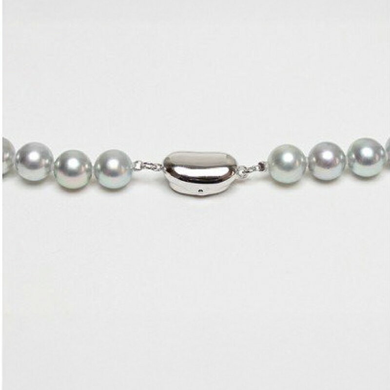 【ふるさと納税】 真珠 ネックレス 8.0-8.5mm グレーブルー 定番 アコヤ真珠 アクセサリー ファッション ジュエリー akoya パール 高級 プレゼント 贈り物 贈答品 お祝い 誕生日 記念日 冠婚葬祭 慶事 弔事 結婚式 卒業式 入学式 三重県 伊勢 志摩 南伊勢町 パールハヤシ サムネイル3