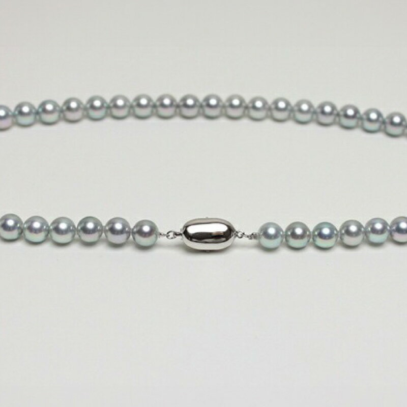 【ふるさと納税】 真珠 ネックレス 7.5-8.0mm グレーブルー アコヤ真珠 アクセサリー ファッション ジュエリー akoya パール フォーマル カジュアル プレゼント ギフト 贈り物 贈答品 お祝い 誕生日 記念日 冠婚葬祭 結婚式 入学式 三重県 伊勢 志摩 南伊勢町 パールハヤシ サムネイル3