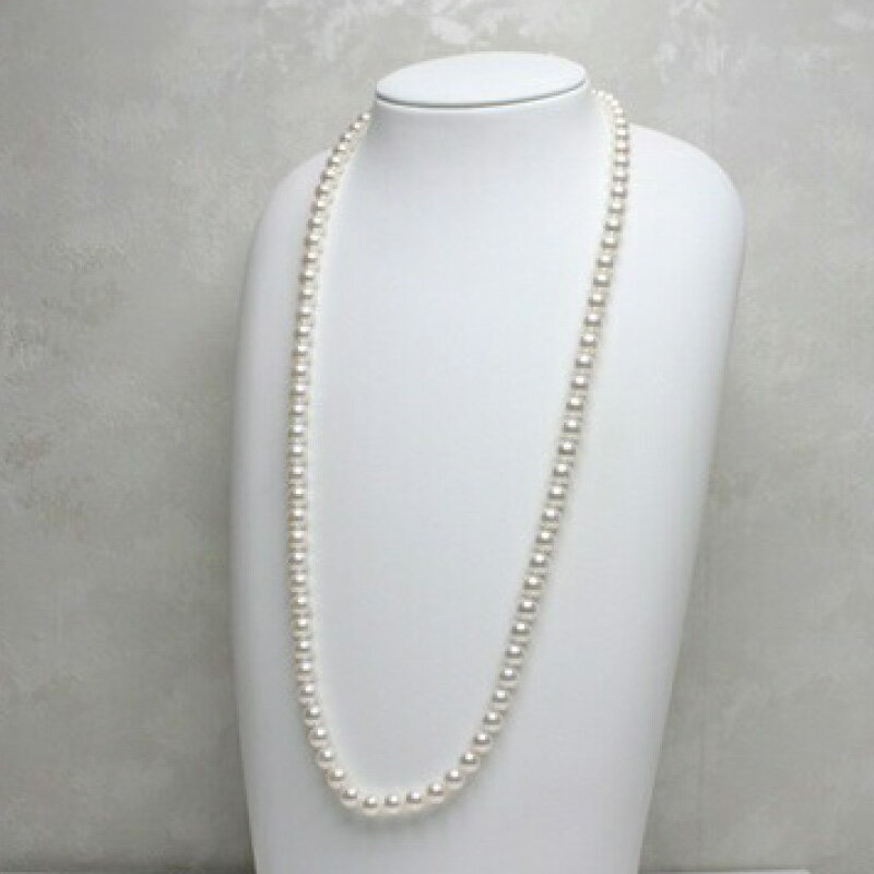 【ふるさと納税】 真珠 ロングネックレス 7.5-8.0mm アコヤ真珠 アクセサリー ネックレス ファッション ジュエリー akoya パール 高級 プレゼント 贈り物 贈答品 お祝い 誕生日 記念日 冠婚葬祭 慶事 結婚式 卒業式 入学式 国産 三重県 伊勢 志摩 南伊勢町 パールハヤシ サムネイル2