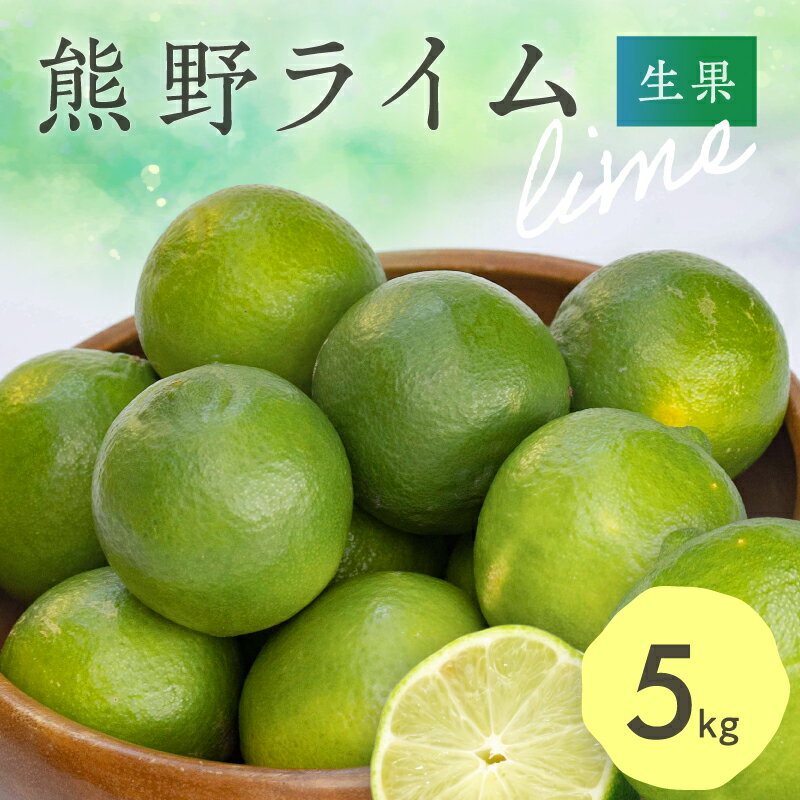 【9月下旬～発送】ブライトライフ 熊野ライム 5kg（生果）【国産ライム】