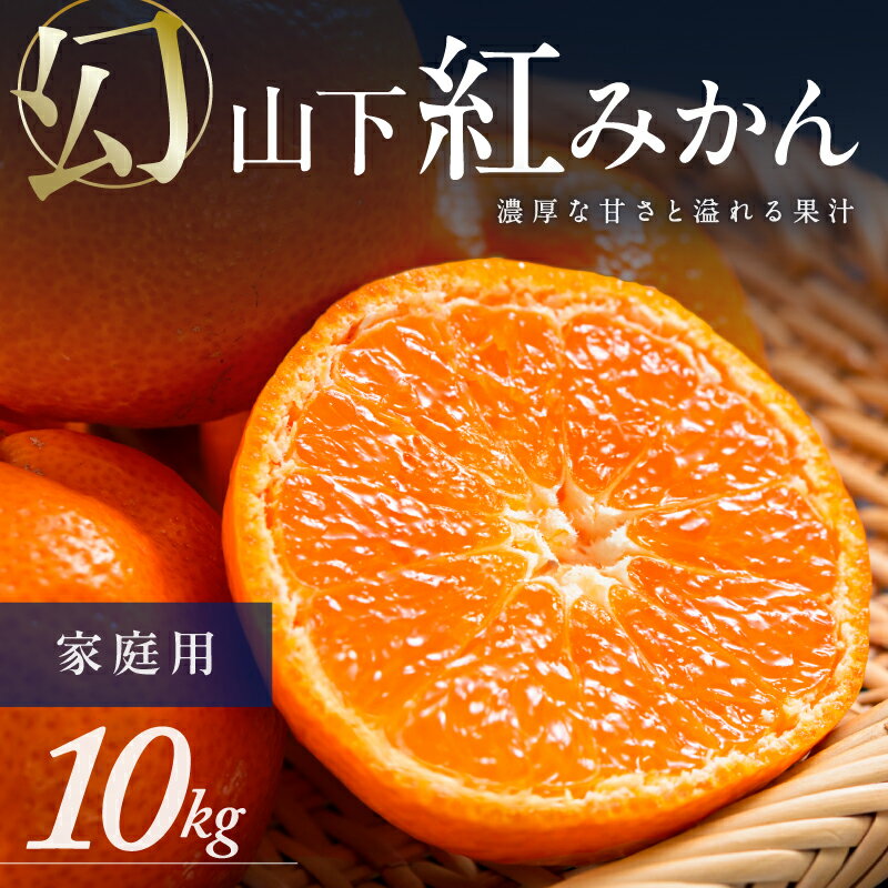 【数量限定】辻本農園 訳あり 山下紅みかん 家庭用 10kg キズあり【栽培が難しく市場に出回りにくい幻のみかん】