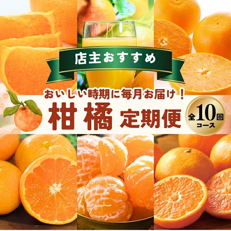 柑橘 定期便 石本果樹園 店主おすすめの柑橘セットを毎月お届け！【全10回】 / フルーツ 果物 くだもの 柑橘 フルーツ定期便 くだもの定期便 定期便 みかん ミカン 温州みかん せとか カラマンダリン 産地直送 旬 人気 おすすめ 三重県 紀宝町