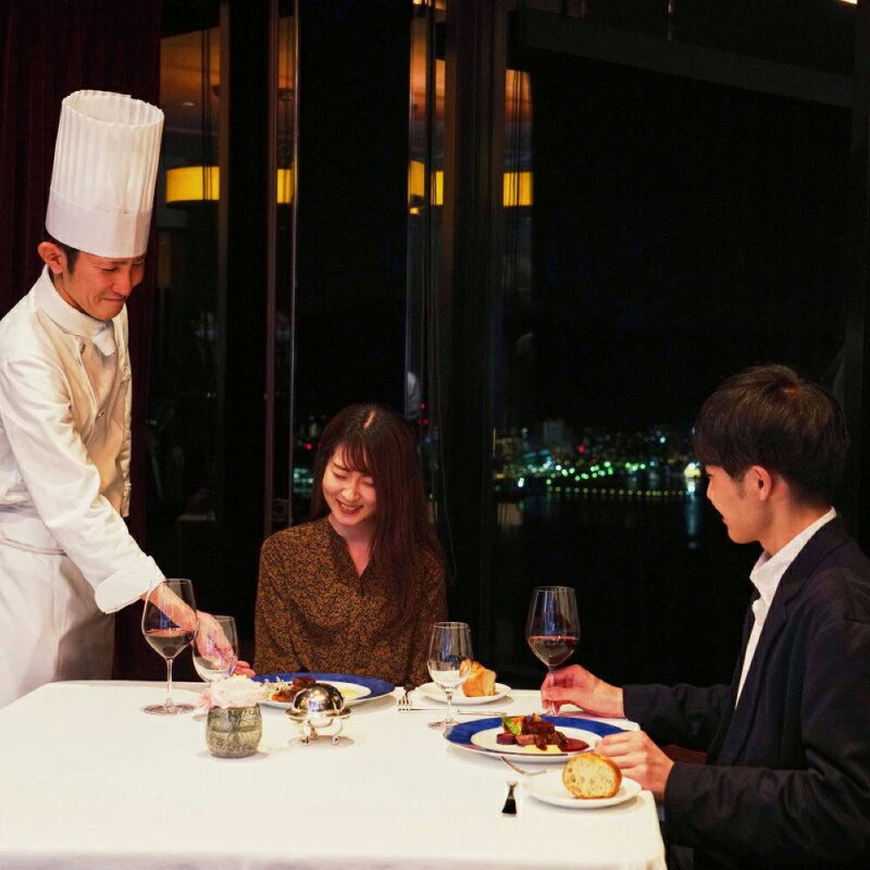びわ湖大津プリンスホテル 選べる ペア ディナー券 【 ディナー ホテル 観光 旅行 和食 フランス料理 中華 デート カップル 夫婦 親子 琵琶湖 】