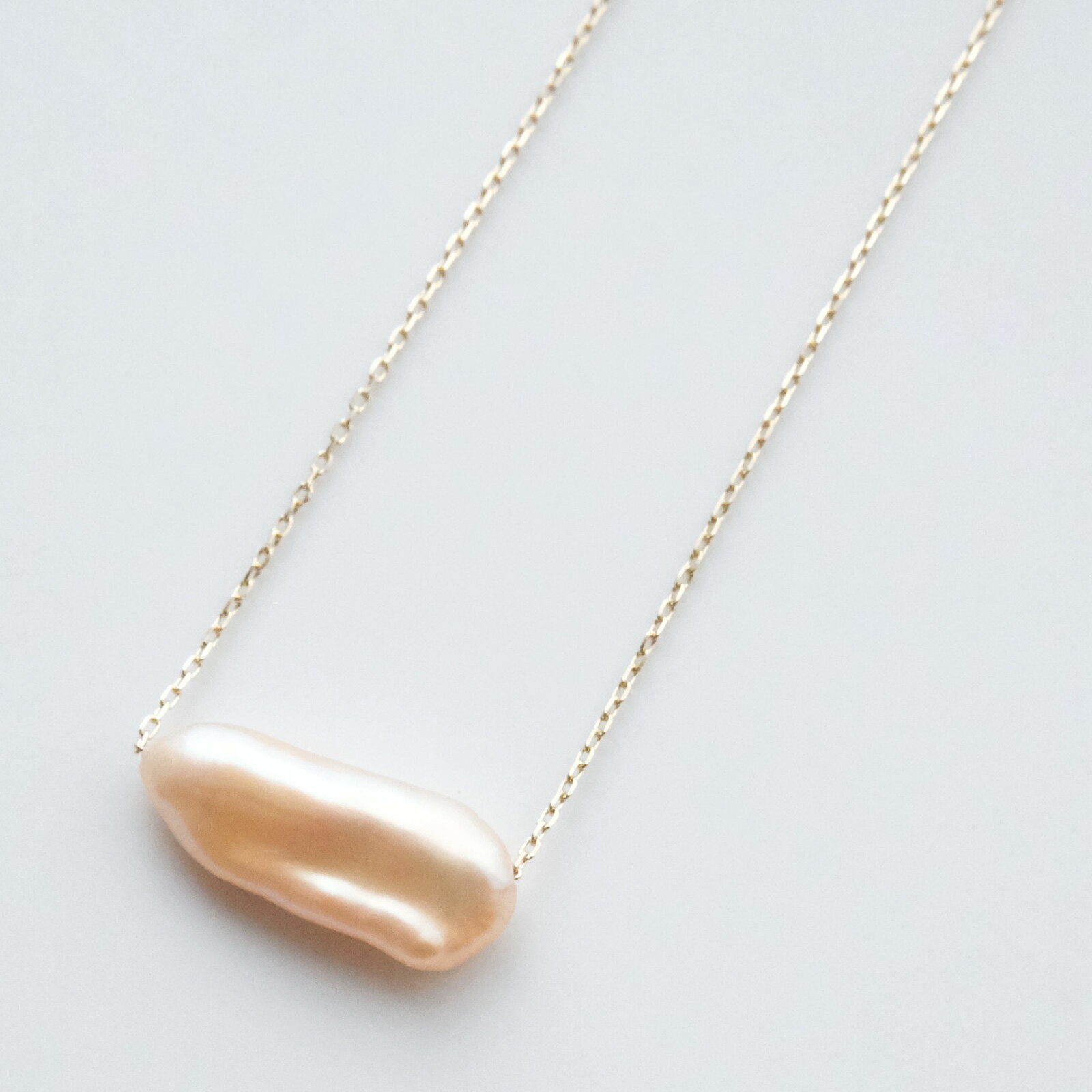 びわ湖真珠スティック珠 ネックレス　K10YG 40cm [JS007] / パール アクセサリー ネックレス 真珠 ジュエリー