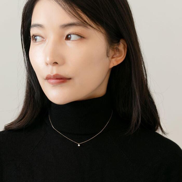 【ふるさと納税】【K18イエローゴールド ダイヤモンドネックレス】0.1ct 気品あふれる6本たてづめデザイン 長さ40cm SN1003-K18 【レビューキャンペーン実施中】/ 金 ゴールド ダイヤ ジュエリー アクセサリー ギフト プレゼント レディース シンプル 定番 サムネイル2