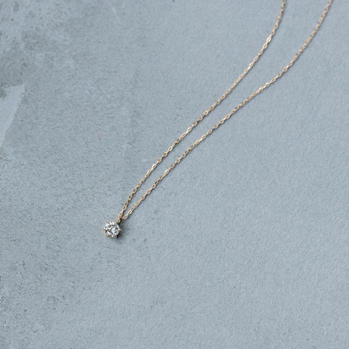【K18イエローゴールド ダイヤモンドネックレス】0.1ct 上品な6本たてづめ 存在感バツグン 長さ45cm SN1004-K18 【レビューキャンペーン実施中】/ 金 ゴールド ダイヤ ジュエリー アクセサリー ギフト プレゼント レディース シンプル 定番