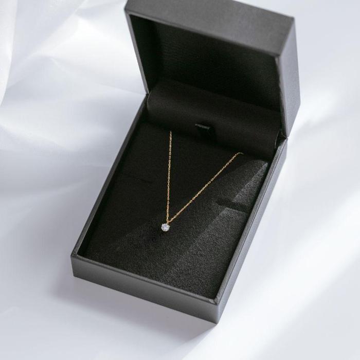 【ふるさと納税】【K18イエローゴールド ダイヤモンドネックレス】0.1ct 上品な6本たてづめ 存在感バツグン 長さ45cm SN1004-K18 【レビューキャンペーン実施中】/ 金 ゴールド ダイヤ ジュエリー アクセサリー ギフト プレゼント レディース シンプル 定番 サムネイル3