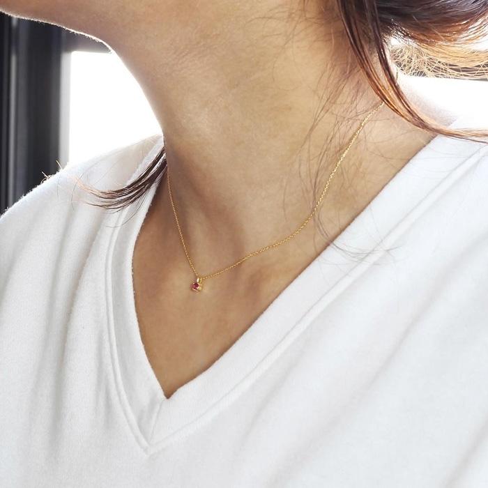 【ふるさと納税】【8月誕生石 ペリドットネックレス】SILVER925 K18ゴールドプレーティング 長さ40cm　SV-06-08 - 画像2