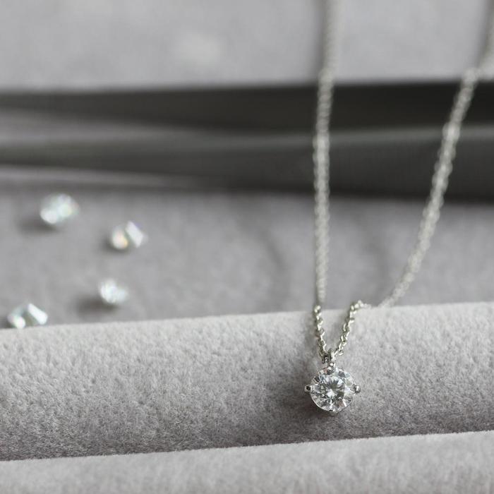 【ふるさと納税】サステナブルなジュエリーを ラボグロウンダイヤモンド Pt900ネックレス 0.2ct ティアラモチーフ　LAB-PT900-007 サムネイル2