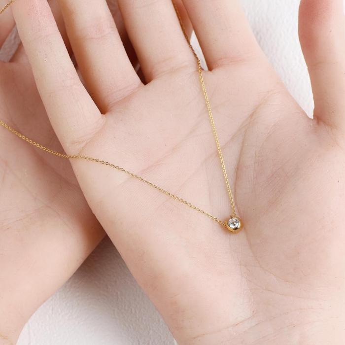 【ふるさと納税】サステナブルなジュエリーを ラボグロウンダイヤモンド K18 ネックレス 0.2ct 馬蹄デザイン　LAB-K18-006 サムネイル3