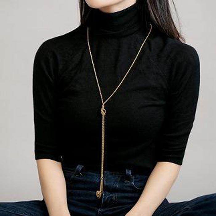 【ふるさと納税】使い方はあなた次第！全長 約123cm スーパーロングネックレス アンティークゴールドカラー　STN558003Y サムネイル3