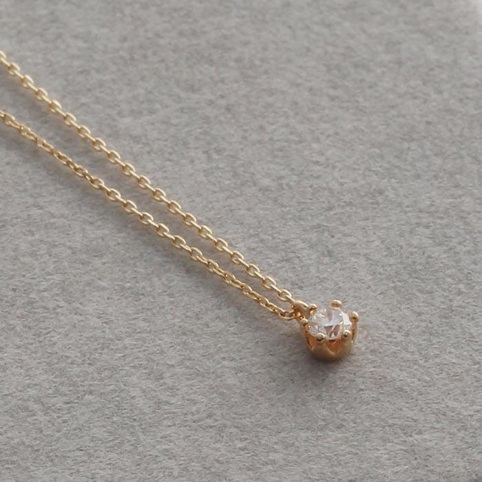 【ふるさと納税】【K10イエローゴールド ダイヤモンドネックレス】0.1ct 気品あふれる6本たてづめ 長さ40cm　KN01050Y / 金 ゴールド ダイヤ ジュエリー アクセサリー ギフト プレゼント レディース シンプル 定番 サムネイル2