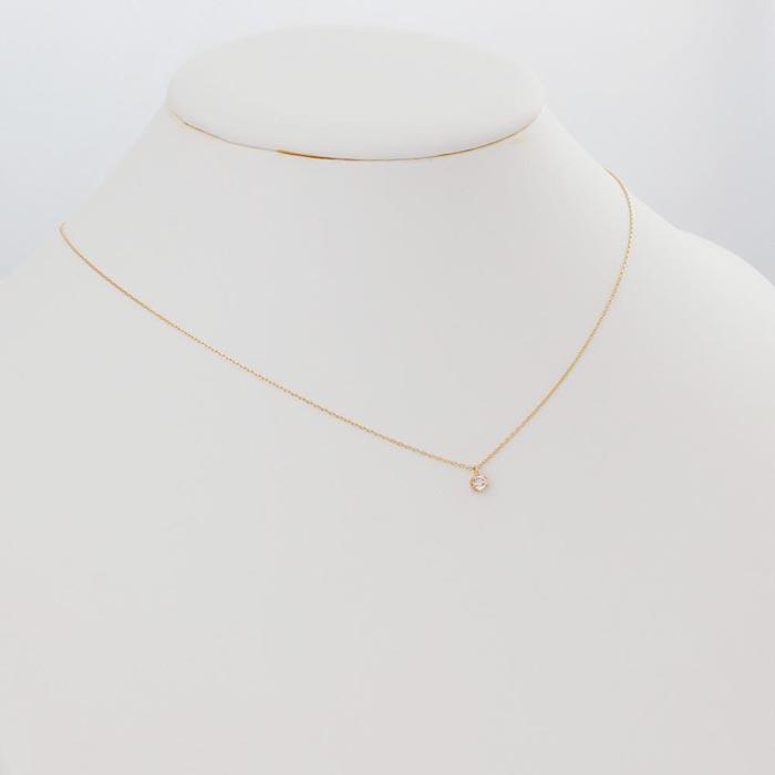 【ふるさと納税】【K10イエローゴールド ダイヤモンドネックレス】0.1ct 気品あふれる6本たてづめ 長さ40cm　KN01050Y / 金 ゴールド ダイヤ ジュエリー アクセサリー ギフト プレゼント レディース シンプル 定番 サムネイル3