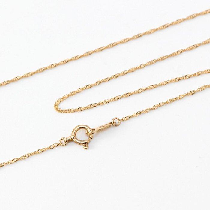 【ふるさと納税】【K10イエローゴールド チェーンネックレス】可憐なスクリューチェーン 胸元が上品美しさ輝く 長さ40cm　SN1010-K10 サムネイル3