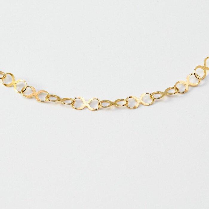 【ふるさと納税】【K10イエローゴールド チェーンブレスレット】個性的なインフィニティチェーン 存在感あふれるデザイン 長さ17cm　SB1008-K10 / 金 ゴールド ジュエリー アクセサリー ギフト プレゼント レディース シンプル 定番 サムネイル2