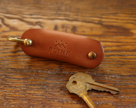 本革コンパクトキーケース