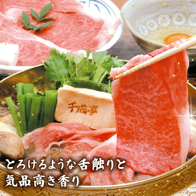 【ふるさと納税】 近江牛 千成亭 すき焼き用肩ロース 600g 単品 / 3回定期便 肩ロース 肉 すき焼き すきやき すき焼き用 牛肉 国産 和牛 冷凍 近江牛すき焼き 和牛すき焼き ロース スライス 黒毛和牛 3ヶ月定期便 国産牛 希少 お歳暮 ギフト 贈答 プレゼント 人気 彦根 滋賀 サムネイル2