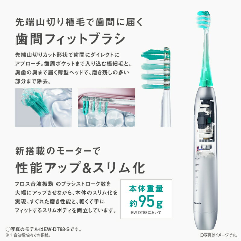 【ふるさと納税】 2025年新モデル 電動歯ブラシ パナソニック W音波振動ハブラシ スマート ドルツ EW-DT88-S Panasonic Doltz 電動歯ブラシ 家電 電動ハブラシ デンタルケア 歯周ケア 歯磨き 歯ブラシ 美容家電 プレゼント ギフト 贈り物 男性 女性 滋賀 彦根 サムネイル3