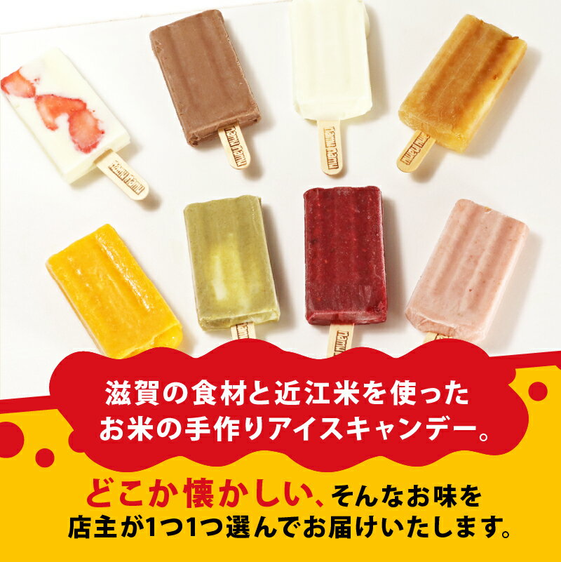 【ふるさと納税】 アイスキャンデー 味おまかせ 8本入 食べ比べ アイスキャンディー アイス アイスバー アイスクリーム クラフトアイスキャンデー レトロ デザート スイーツ おやつ 冷凍 手作り フルーツ ミルク シャーベット 滋賀 彦根 - 画像2