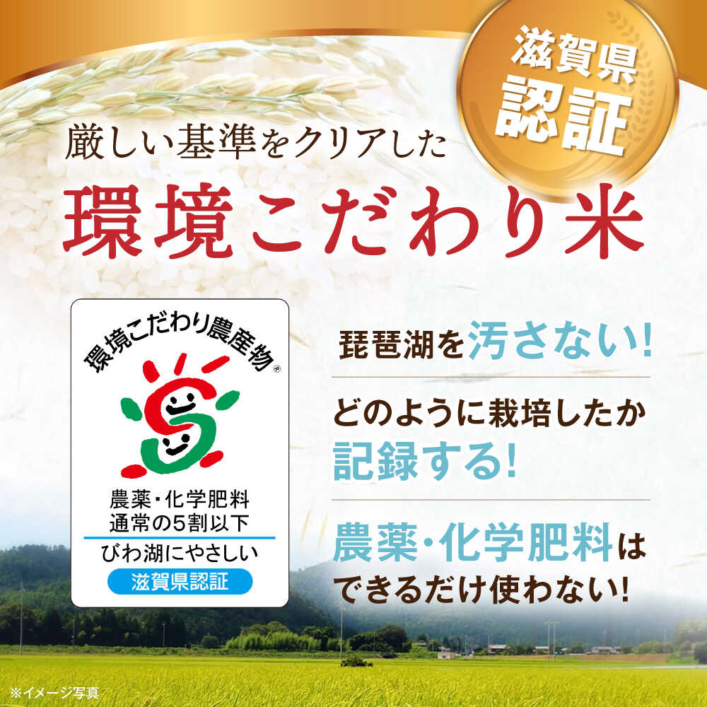 【ふるさと納税】白米 コシヒカリ スピード発送【令和7年産】＜選べる内容量＞4.5kg〜27kg【減農薬米】 米 近江米 精米 人気 おすすめ 送料無料 滋賀県長浜市/エース物産[AQAK002] - 画像2