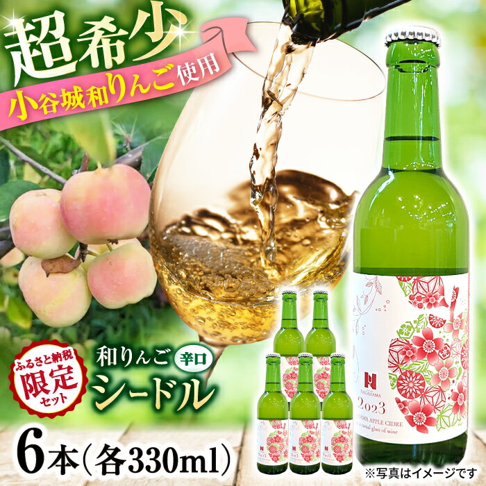 長浜産 和りんごシードル 6本セット　滋賀県長浜市/Wine＆CidreNAGAHAMA 酒 ワイン スパークリングワイン シードル[AQBJ004]